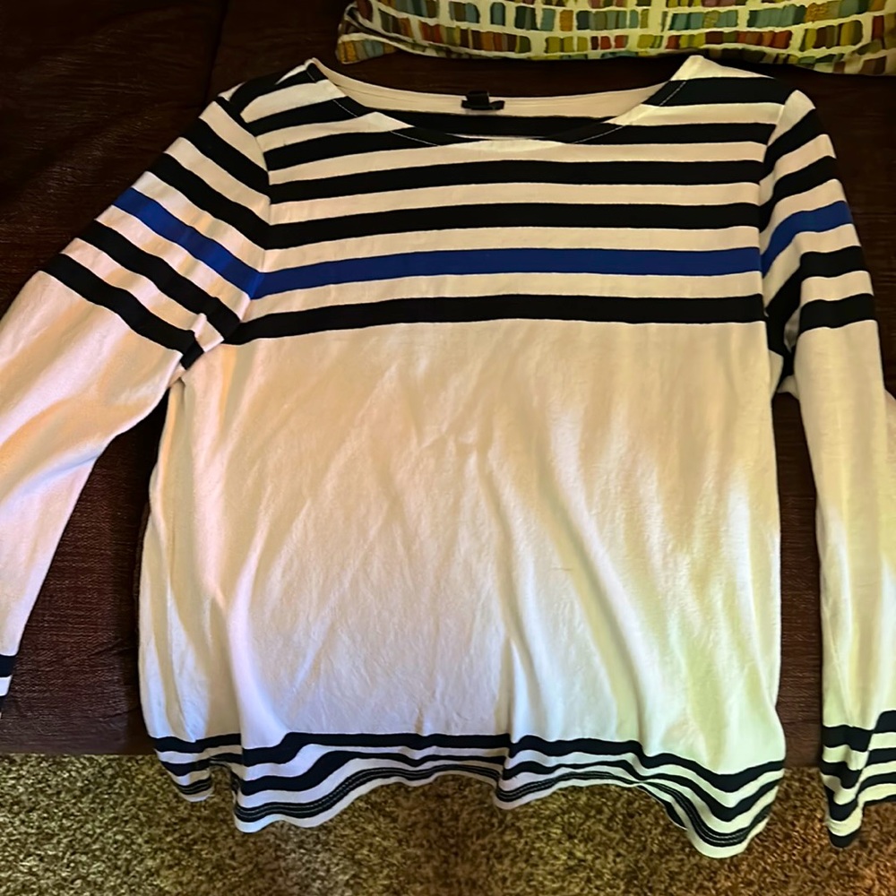 Blue and black J. Crew sweater